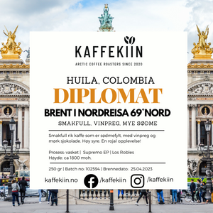 Bilde av Diplomat Colombia Huila washed 250 gr